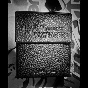 Red Ray Ban Folding Wayerfer Sunglasses.